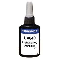 Permabond UV640 Plastic Bonding UV-Curable Adhesive, Clear