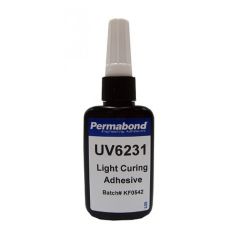 Permabond UV6231 Harsh Environment UV-Curable Adhesive, Clear, 50ml Bottle