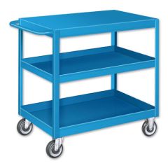 Pucel SCF-1828-3-C5 Flat Top Stock Cart with 3 Shelves, 18" x 28" x 36"