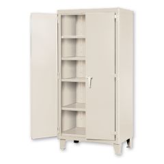 Pucel SXHDSC-3648-24-2 Super Heavy Duty Storage Cabinet with 2 Shelves, Beige, 24" x 36" x 48"