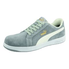 PUMA Safety Iconic Static Dissipative Men's Low Suede Safety Shoe, Gray (Pair)