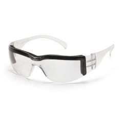 Pyramex S4110STP Intruder Safety Glasses, Clear Frame & Clear Hardcoat Anti-Fog Lens & Padding