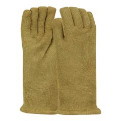 QRP Qualatherm® PBI® Heat & Cold Resistant ESD Gloves with Nylon/Wool Lining, Brown, 14"