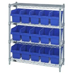 Wire Shelving System, 12" x 36" x 39"