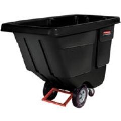 Rubbermaid 1314 Rotomolded Tilt Truck, Black, 72.25" x 33.5" x 43.75"