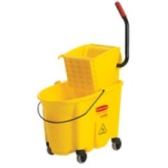 Rubbermaid 7580-88 WaveBrake® Mop Bucket and Side-Press Wringer System, 20" x 16" x 36.5"