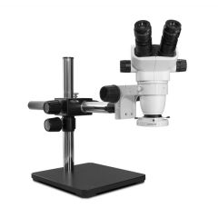 SSZ-II Series Binocular Microscope with Boom Stand & LED Ring Light