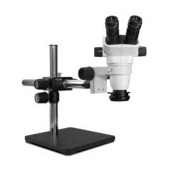 SSZ-II Series Binocular Microscope with Boom Stand & High Intensity LED Ring Light