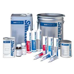 Shin-Etsu X-832-299-A/B-36KG-KIT Platinum Addition Cure Dual Component Potting Gel Encapsulant, (2) 18kg Pails