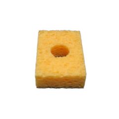 SIR S1-P10 Solder Tip Cleaning Sponges with Hole, 1.5" x 2.2" x 5/8" (Pack of 10)