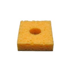 SIR S7-P10 Solder Tip Cleaning Sponges with Hole, 2.1" x 2.5" x 5/8" (Pack of 10)