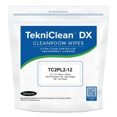 Teknipure TC2PL2-12 TekniClean™ DX Polyester Knit Cleanroom Wipes, 12" x 12" (Case of 1,000)