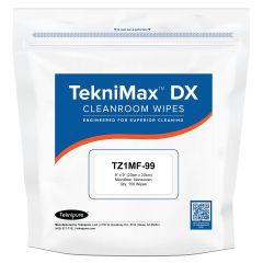 Teknipure TZ1MF-99 TekniMax™ DX Microfiber Nonwoven Cleanroom Wipes, 9" x 9" (Case of 1,500)