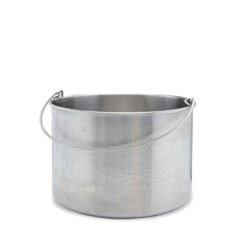 Texwipe TX7058 BetaMop® Seamless Stainless Steel Bucket, 10 Gallon Capacity