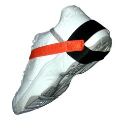 Transforming Technologies HG1370 High Visibility Stretch VelcroSport Heel Grounder, 1 MegOhm Resistor, Orange