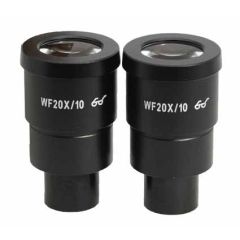 View Solutions SZ05033611 High Eyepoint Eyepiece for 7-45x Stereo Zoom Microscopes, 20x