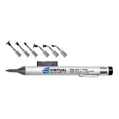 Virtual Industries V8901-LMS-B ESD-Safe PEN-VAC™ Vacuum Pen Kit with 6 Buna-N Static Dissipative Non-Marking Vacuum Cups & Probes,1/8", 1/4", 3/8" dia.