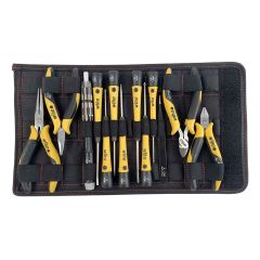 WIHA 45892 26-Piece ESD-Safe Precision Screwdriver, Pliers & Bit Set with PicoFinish® Handles includes Canvas Pouch 