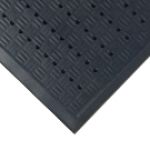 Andersen 371 Cushion Station Indoor Wet/Dry Anti-Fatigue Mat with Drainage Holes, Black