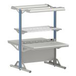 Arlink 8000 Series Double-Sided Workstation with Plastic Laminate Worksurface, 28" x 36" x 72"