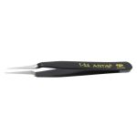 Aven Tools 18043ARS Artis 1-SA ESD-Safe Stainless Steel Tweezers with Fine Tips, 4.5" OAL