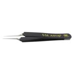 Aven Tools 18062ARS Artis 5-SA ESD-Safe Stainless Steel Tweezers with Flat Tips, 4.5" OAL