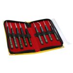 Aven Tools 18480ARS Artis 9-Piece ESD-Safe Stainless Steel Tweezers Set with Carrying Case