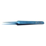 Aven Tools 18862 Blue-Tek 5-SS Stainless Steel Tweezers with Long, Fine Tips, 4.68" OAL