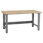 BenchPro™ 24" x 72" Workbench with 1.75" Oiled Maple Butcher Block Work Surface & Rounded Front Edge