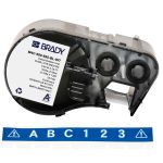 Brady M4C-500-595-BL-WT All-Weather Vinyl Label Cartridge, White/Blue, 0.5