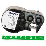 Brady M4C-500-595-GN-WT All-Weather Vinyl Label Cartridge, White/Green, 0.5