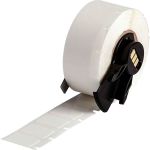 Brady Worldwide M6-11-498 Repositionable Multi-Purpose Vinyl Cloth Labels Tape, White, 0.5" x 0.75", Roll of 500