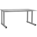 CleanPro™ Stainless Steel Cantilevered Workbench with Stainless Steel Work Surface & Rounded Front Edge