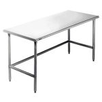 Eagle 24" x 24" Stainless Steel Cleanroom Table with Solid Top & C-Frame