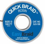 Easy Braid Q-D-100 Quick Braid Desoldering Wick .100