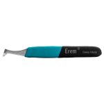 Erem E15AGW High Precision Swiss-Made ESD-Safe Carbon Steel Cutting Tweezer with Ergonomic Foam Handle & Narrow, Oblique Head, 4.724" OAL