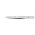 Excelta 1-SA-PI ★★ Stainless Steel Tweezer with Straight, Very Fine Pointed Tips