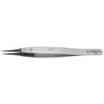 Excelta 159-RT Three Star 5.00" Straight Very Fine Point Replaceable Tip Carbofib Tweezer