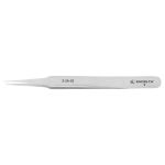 Excelta 2-SA-SE ★ Stainless Steel Tweezer with Straight Fine, Tapered, Pointed Tips