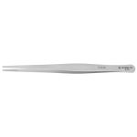 Excelta 21-6-SA Three Star 6.00" Straight Strong Broad Tip Serrated Tweezer