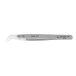 Excelta 749A-CE ★★ Cleanroom-Safe Tweezer with Curved Ceramic Tips, 5" OAL