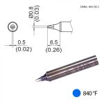 Hakko T31B-01D08 Chisel Solder Tip, 0.8 x 6.5mm