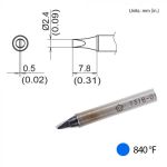 Hakko T31B-01D24 Chisel Solder Tip, 2.4 x 7.8mm