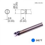 Hakko T31B-01D52 Chisel Solder Tip, 5.2 x 6mm