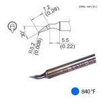 Hakko T31B-01JL02 30° Bent Solder Tip, 7.2mm x 5.5mm