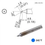 Hakko T31B-01JS02 30° Bent Solder Tip, 1.8mm x 4.6mm