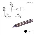 Hakko T31B-02D08 Chisel Solder Tip, 0.8 x 6.5mm