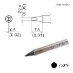 Hakko T31B-02D24 Chisel Solder Tip, 2.4 x 7.8mm