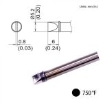 Hakko T31B-02D52 Chisel Solder Tip, 5.2 x 6mm