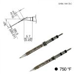 Hakko T38-02J Micro 30° Bent R0.15 Tweezer Solder Tips, x 5.7mm 